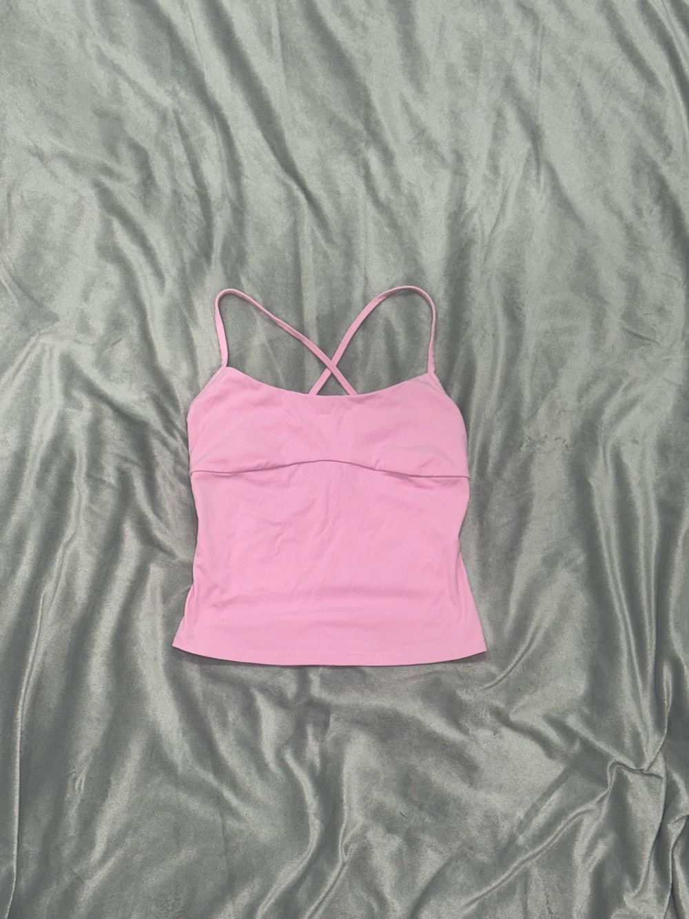 Garage Pink Cross-Back Cami Top